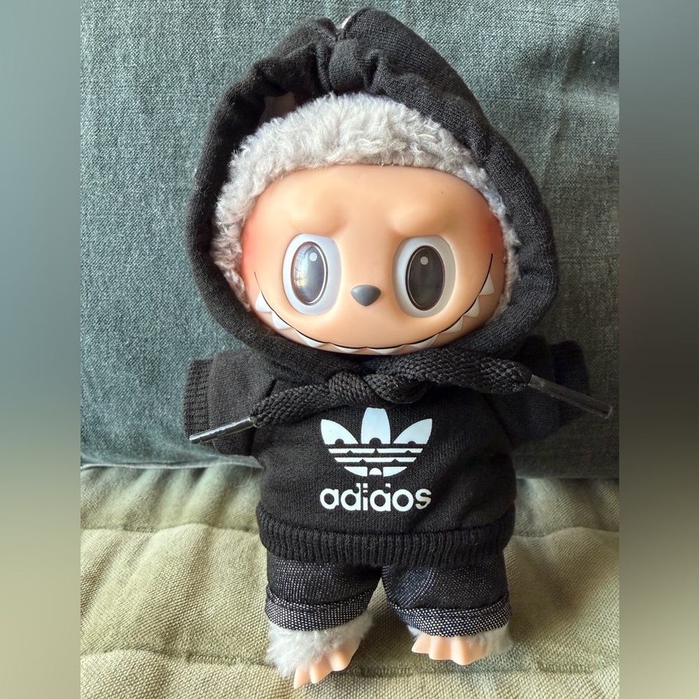 Labubu Black and Gray outfit